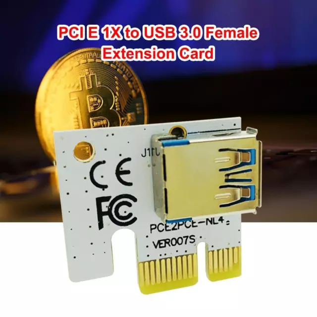 fr PCIE 1X to 16X Extender Card PCI Express Adapter for PCIe Riser Mining BTC Mi