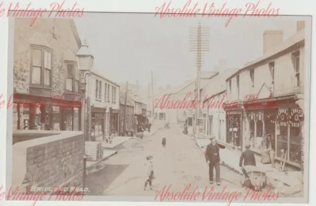 Old Postcard Bridgend Road Aberkenfig Porthcawl South Wales Real Photo 1905-10