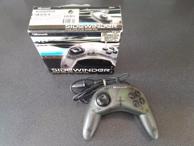 Vintage 1999 Microsoft SideWinder Plug & Play Game Pad USB Controller,Old  School