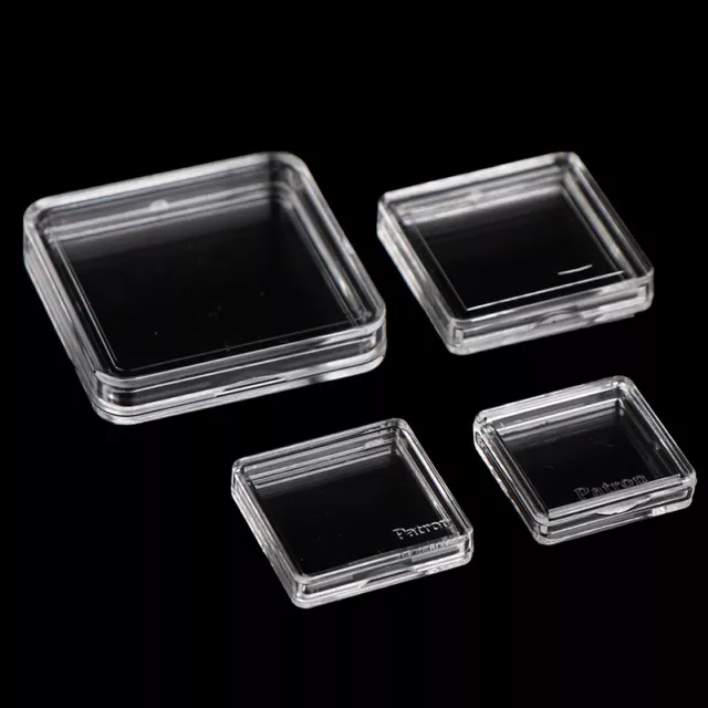 10PCS Square Clear Protector Containers Case For Token Board Game Holder Boxes