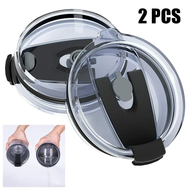 2PCS Splash Spill Proof Lid For 30oz Ozark Trail RTIC YETI Rambler Tumbler Cup