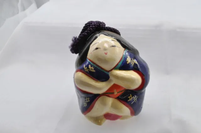 Campana in argilla giapponese Dorei in ceramica vintage antica donna...