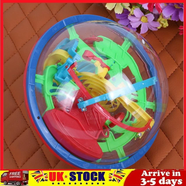 3D SPHERICAL MAZE Intellect Ball Balance Game and Puzzle Toy-S £6.89 ...