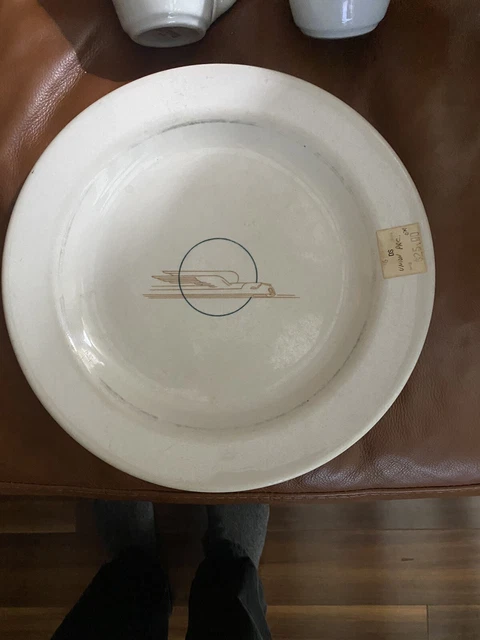 Original  Winged Streamliner Large Dishes With Cup And Saucer & Fruit Dish
