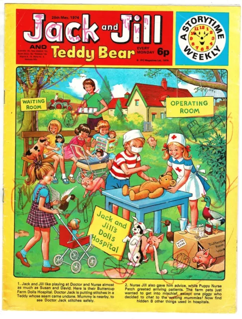 Jack & Jill and Teddy Bear comic 25th May 1974 - 'Storytime Weekly' - Combined P