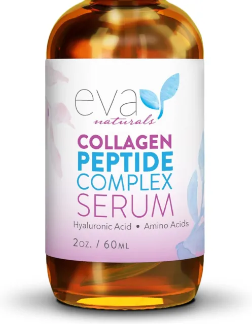 Peptide Complex Serum by Eva Naturals 60ml - Best Anti-Aging Face Serum Reduces