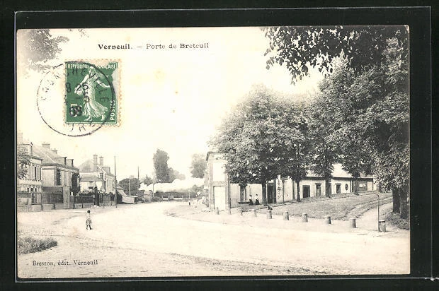 CPA Verneuil, Porte de Breteuil 1908