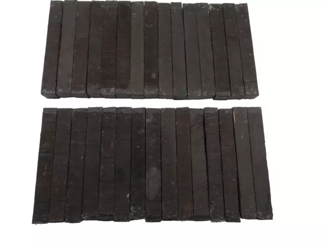 60 Pack, Gaboon Ebony Pen Turning Blanks Carving Wood Blocks 3/4" x 3/4" x 4"