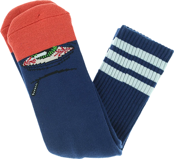 TOY MACHINE STONER SECT CREW SOCKS BLUE 1pr