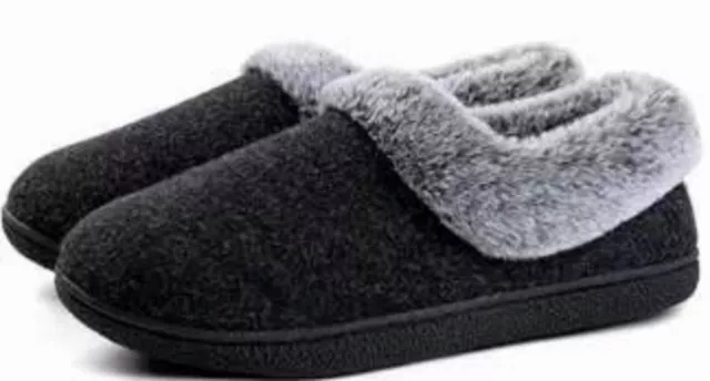 Womens  House Shoes Memory Foam Slippers Faux Fur  Indoor Outdoor  Warm Bootie