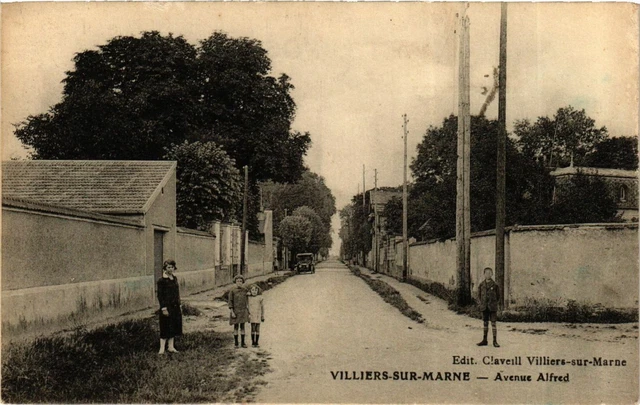 CPA VILLIERS-sur-MARNE Avenue Alfred (869749)