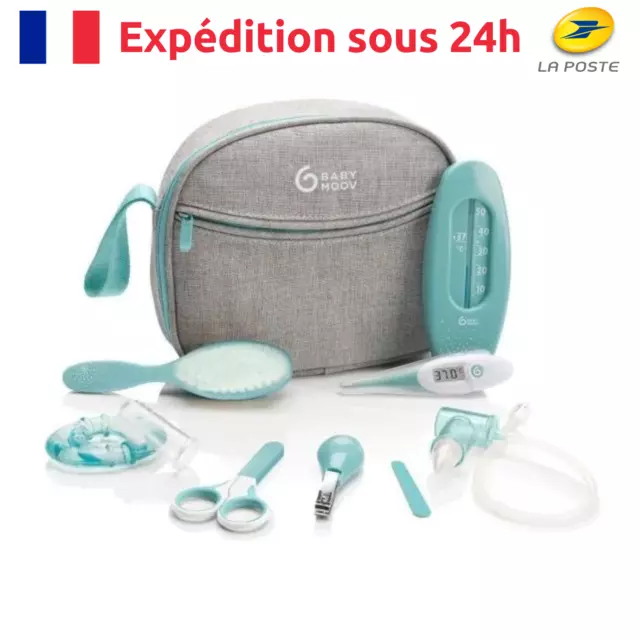 Lictin 12pcs Trousse de Soin Bébé, Trousse de Toilette Bébé, Bébé