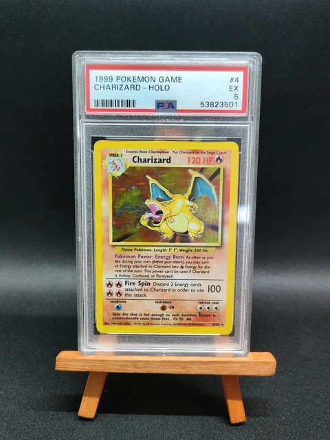 POKEMON CHARIZARD set base 4/102 PSA 5 ENG.