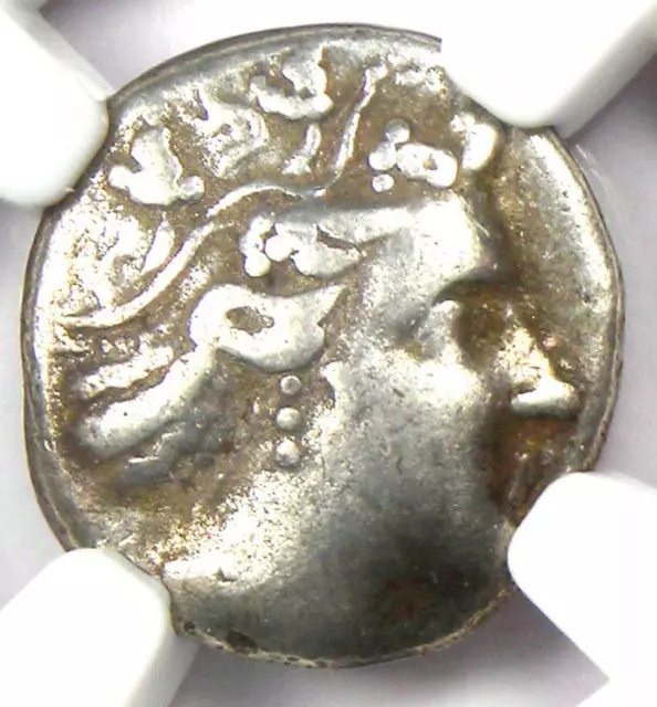 Greek Euboea Histiaea AR Tetrobol Silver Coin 200 BC. Certified NGC VF