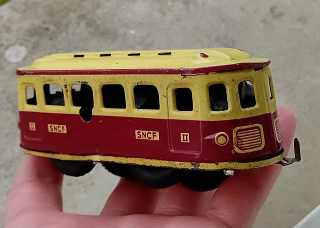JOUSTRA remorque MORORAIL autorail tôle lithographiée cij