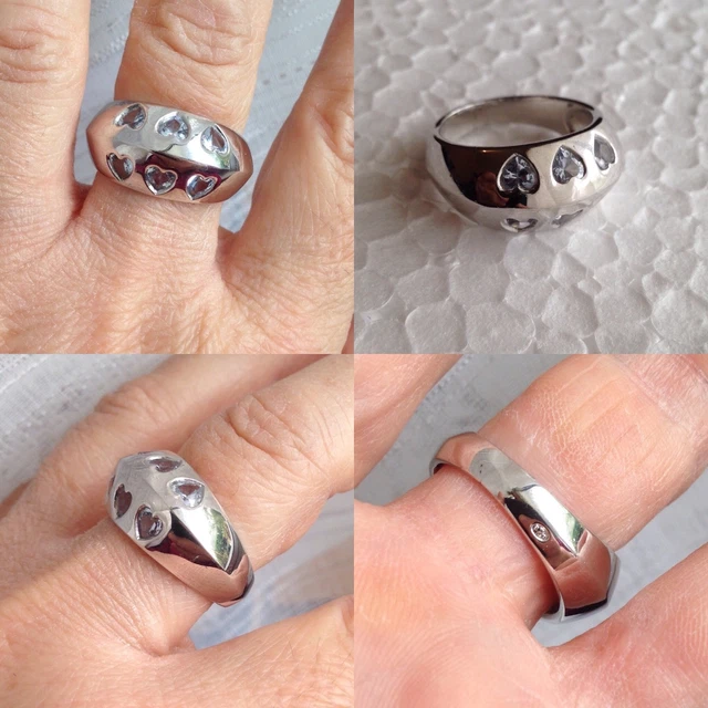 Bague Jonc En Argent Massif 925 Avec Pierre Bleue - Taille 54 - Créateur
