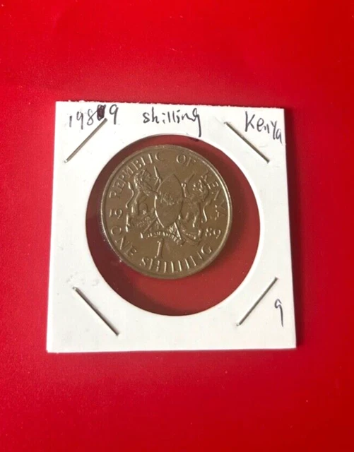 1989 One Shilling Kenya Coin - Nice World Coin !!!