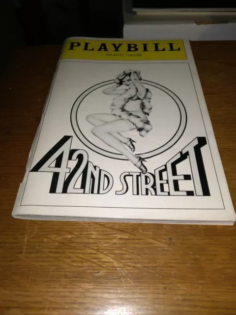 1982 Playbill Majestic Theatre Program 42nd Street EX