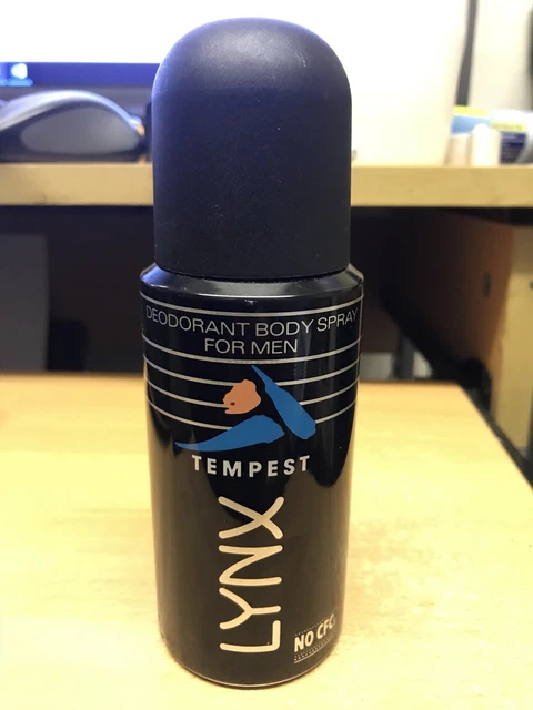 LYNX TEMPEST VINTAGE Retro Rare Body Spray Deodorant 1990s Axe