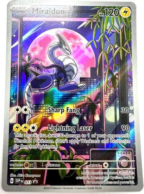 Pokemon Karte TCG Miraidon 013 Blackstar Promo Holo Rare Fullart NM Englisch