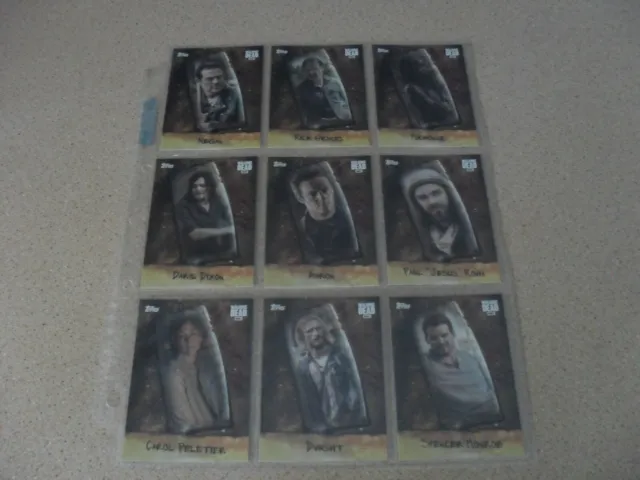 The Walking Dead - Season 7 CHOP Insert card set (9 cards)