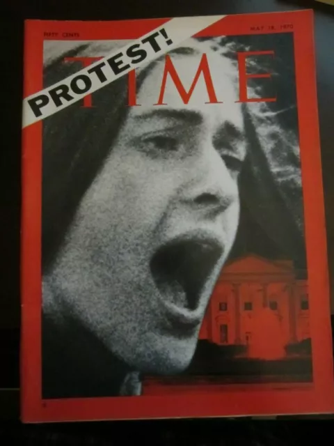 Time Magazine May 1970 Protest Vietnam Students Draft War White House No Label