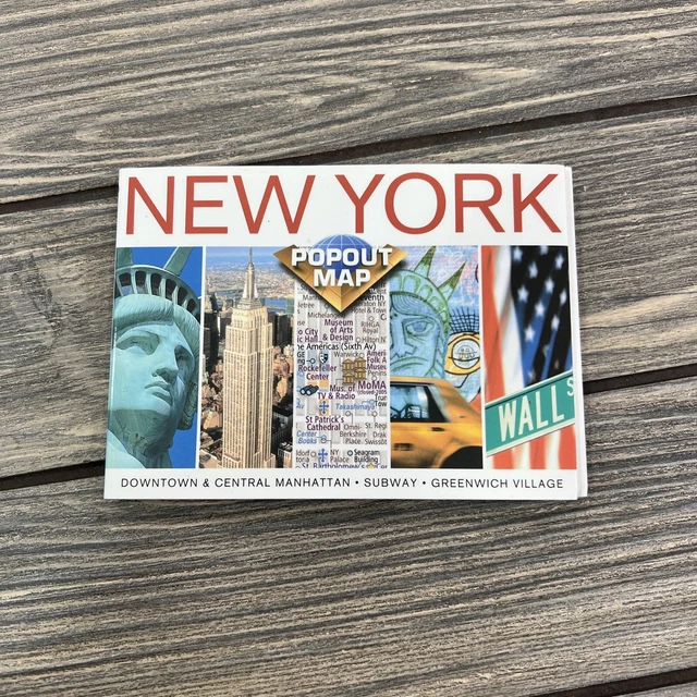 NEW YORK, NEW YORK POPOUT (POPOUT MAP) By Compass Maps **Mint Condition