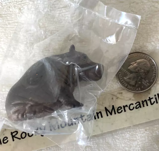 Schleich HOUSE HIPPO CALF Baby Hippopotamus Sitting 14682 RETIRED NEW 2