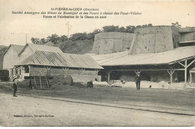 CPA 53 LOUVERNE FOURS A CHAUX DE LA VANNERIE