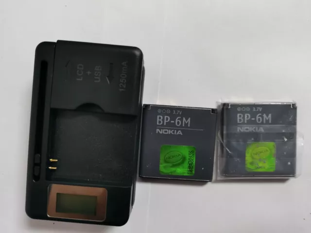 BP-6M + charger for Nokia N73 N77 N93 N93S 3250 6151 6233 6234 6280 6288 9300I