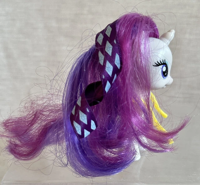 MY LITTLE PONY Rarity G4 Cutie Mark Magic Ribbon Brushable Figure 3 ...