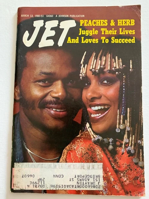 Jet Magazine March 13, 1980 Peaches and Herb Juggle Their Lives and Loves to Suc