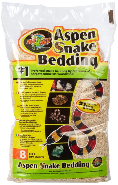 Zoo Med Aspen Snake Bedding 8 qt