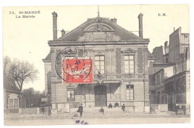 CPA 94 - SAINT MANDE (Val de Marne) - 75. La Mairie - E. M. - Petite Animation