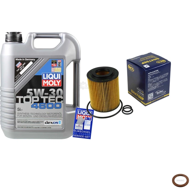 Sct Germania Filtro Olio 5 L Liqui Moly 3756 Top Tec 4600 5W-30 per Ppel
