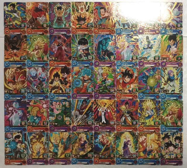 Lote de 40 Héroes Japoneses de Dragon Ball Super Dragonball JCC Juego de Tarjetas Raras
