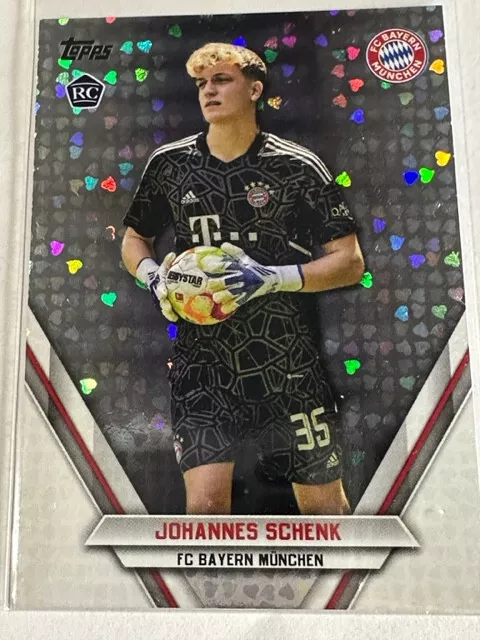 Topps FC Bayern München Team Set 22/23 Parallel Heart Johannes Schenk RC