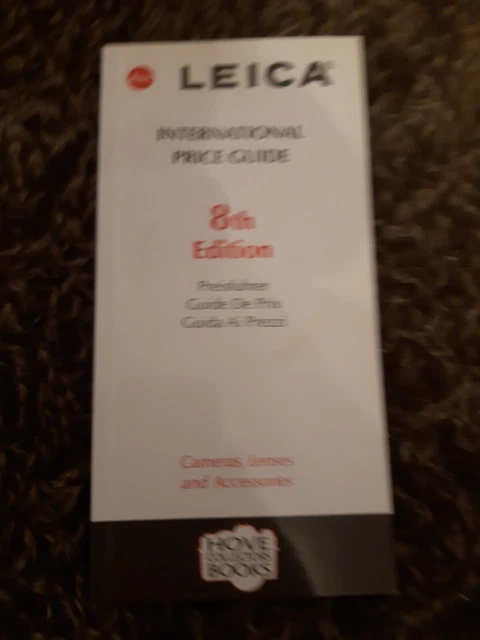 Leica International Price Guide 8a edizione fotocamera, obiettivi ecc.