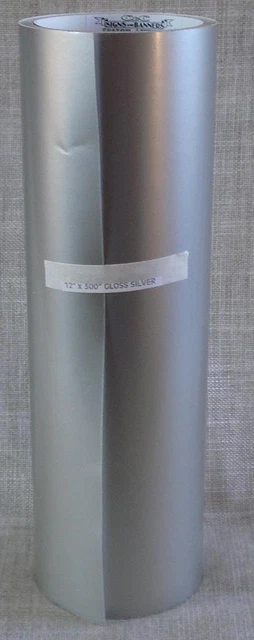 12" x 300" SILVER SIGN VINYL for PLOTTER CUTTER Crafts GRAPHIC 25 ft.