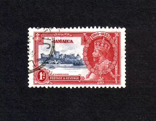 Jamaica 1935 Silver Jubilee (SG 114) fine used collectible stamp!