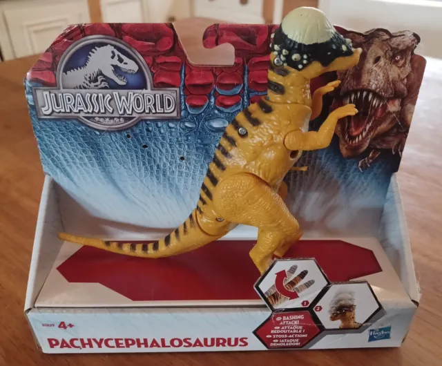Jurassic Park World Bashers & Biters Pachycephalosaurus Dinosaur Hasbro 2015 OOP