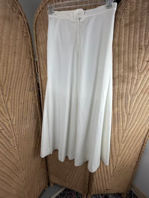 VINTAGE IVORY MAXI Skirt Small 50-60's Lined $26.00 - PicClick