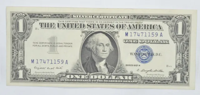 Crisp Unc 1957-A $1.00 Silver Certificate Note BRAND NEW US Dollar  Blue Seal $1