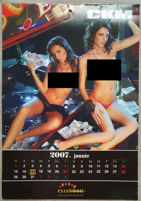 CKM FHM Kalender 2007 Orsolya Kocsis Orsi Klaudia Lingerie Calendar Calendario 3