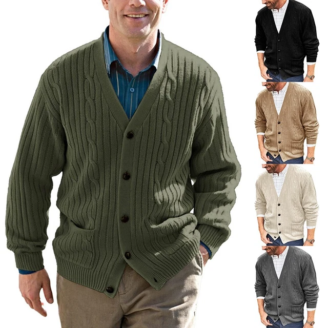 Nuovo 2022 cappotto uomo cappotto cardigan scollo a V abbigliamento inverno per tutti i giorni