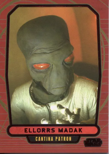 Star Wars Galactic Files 2 Red Parallel Base Card #363 Ellorrs Madak