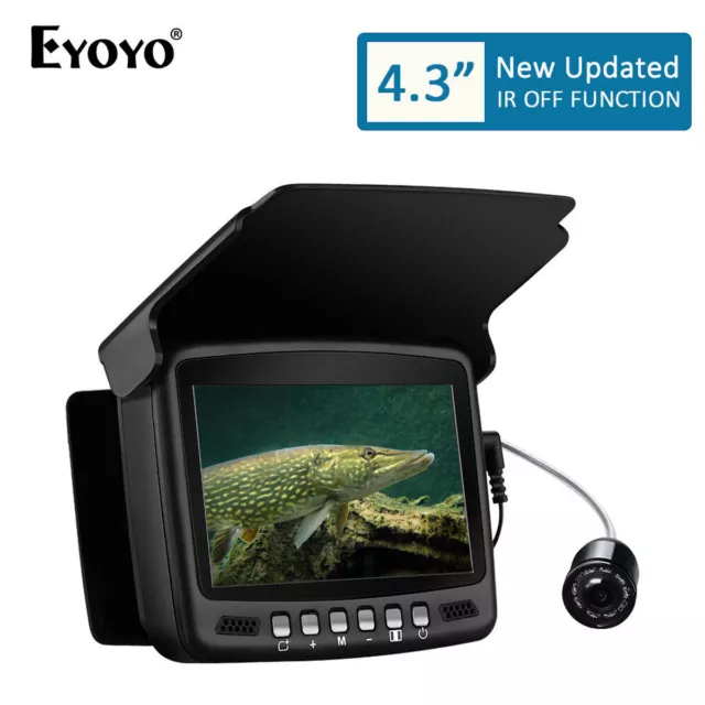 Eyoyo Unterwasser-Angelkamera 25m tief 4.3" Monitor LCD Fischfinder 1000TVL