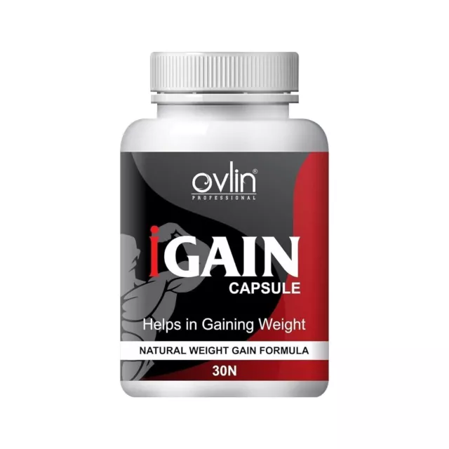 Weight Gainer Capsule Supplement Gain Capsules pour hommes et femmes - 30 N...