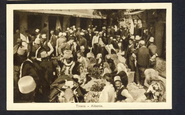 Albania Tirana Market,postcard