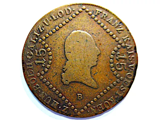 Österreich  15 Kreuzer  1807 B  Kaiser Franz